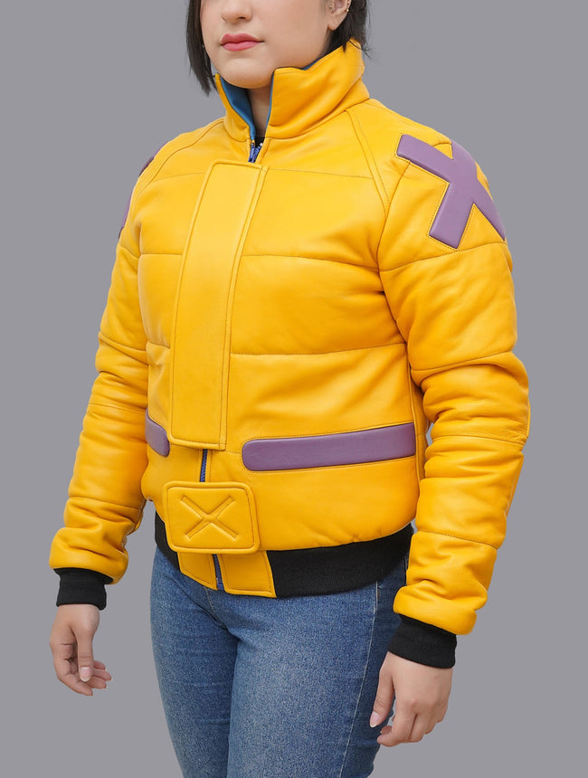 Killjoy Inspired Yellow Leather Jacket