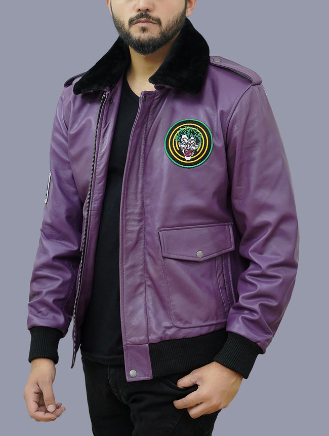 Purple Bomber Jacket 
