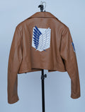 Scout Regiment Brown AOT Leather Jacket