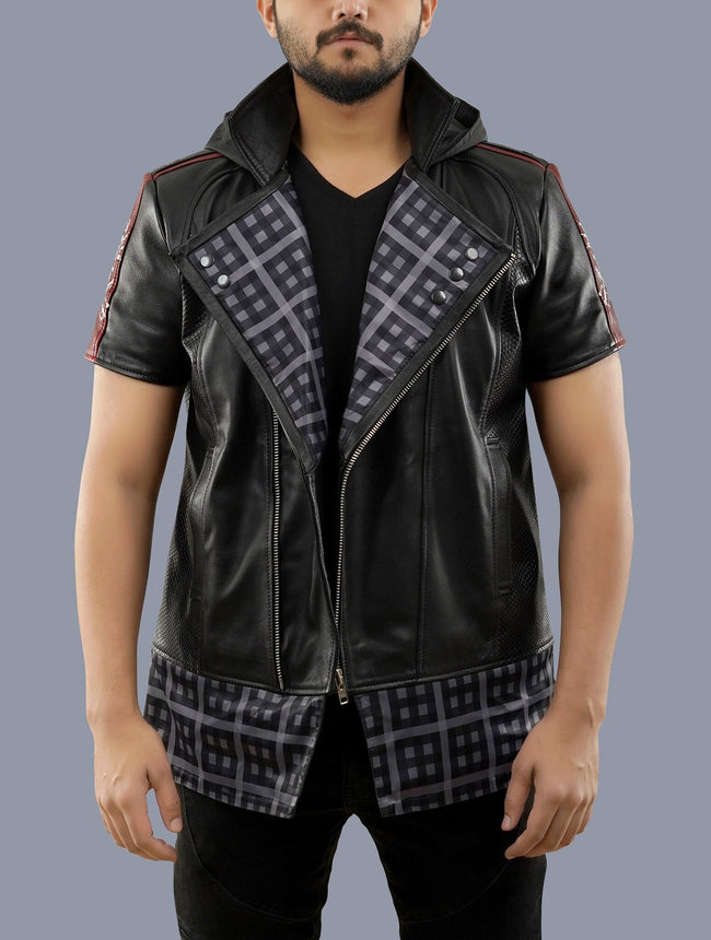 Yozara Kingdom Hearts 4 Inspired Black Costume Leather Jacket