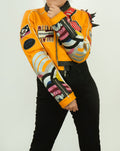 Kpop Rumi Yellow Costume Leather Jacket