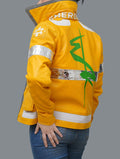 David Martinez Cyberpunk Inspired Yellow Cosplay Leather Jacket
