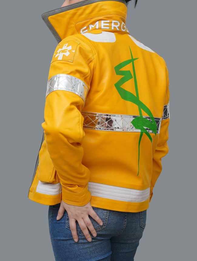 David Martinez Inspired Yellow Cosplay Leather Jacket – Fanzilla Jackets