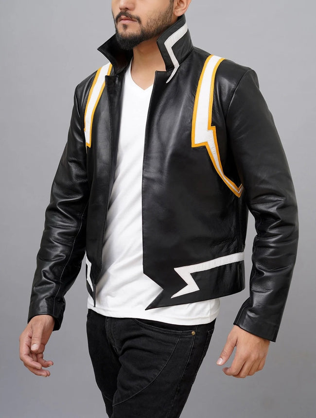 My Hero Academia Denki Kaminari Leather Jacket