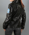 Kelly Mcgillis Top Flight Leather Jacket
