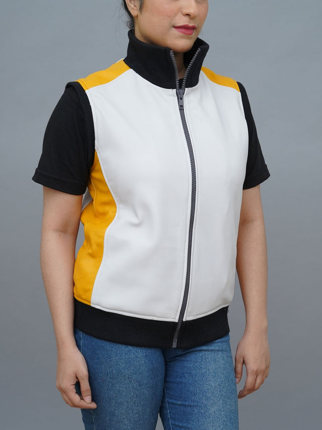 Kingdom Hearts 3 Inspired White Leather Vest Jacket
