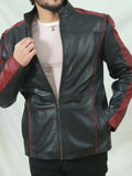 Mens Mass Effect Motorcycle Inspired Leather Jacket
