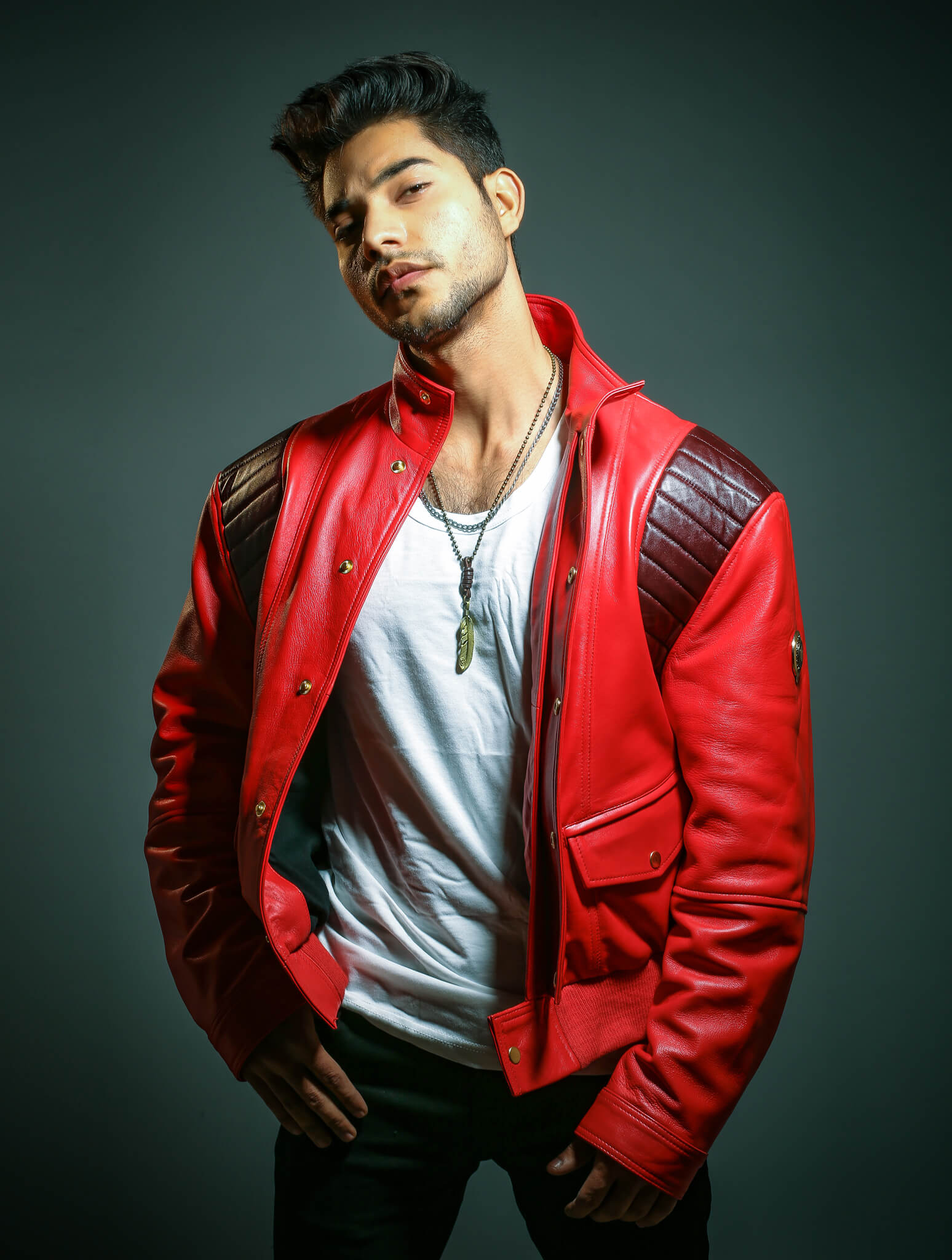 Fashion Eleven Men's Akira Kaneda Red Faux Leather Jacket – Sizes XS To 3XL, Vintage Style