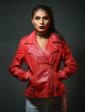 Red Serpents Leather Jacket