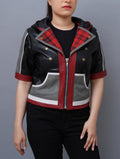 Sora Hooded Cosplay Leather Jacket