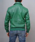 G1 American Forces Flight green Bomber  Leather  Jacket