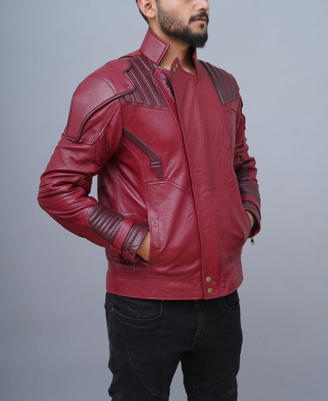 Star Lord 2 Chris Pratt Real Leather Jacket